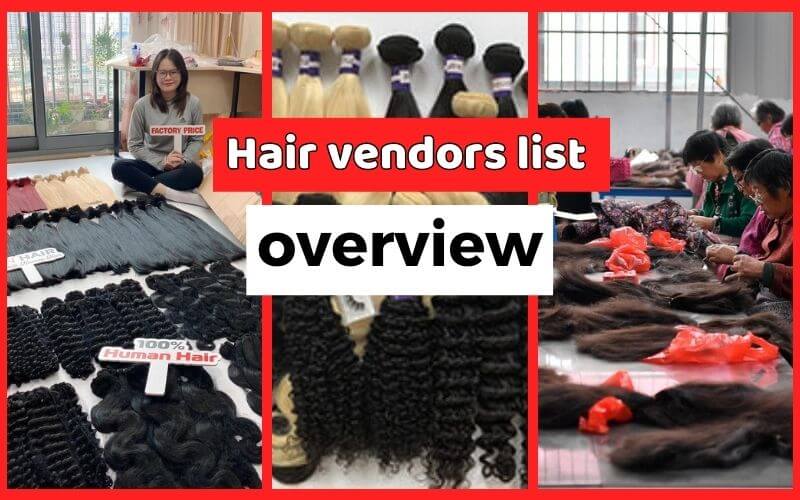 Hair vendors list overview